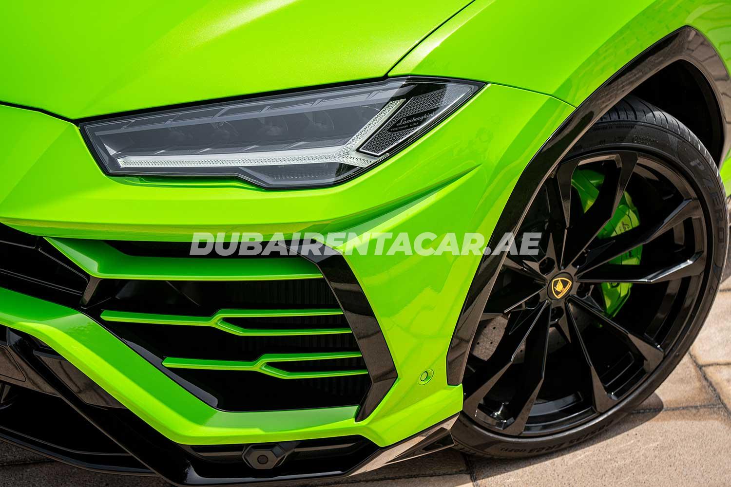 Rent Green brand new Lamborghini Urus 2021 model, REF-85 in Dubai, ID-85 |  Dubai Rent A Car