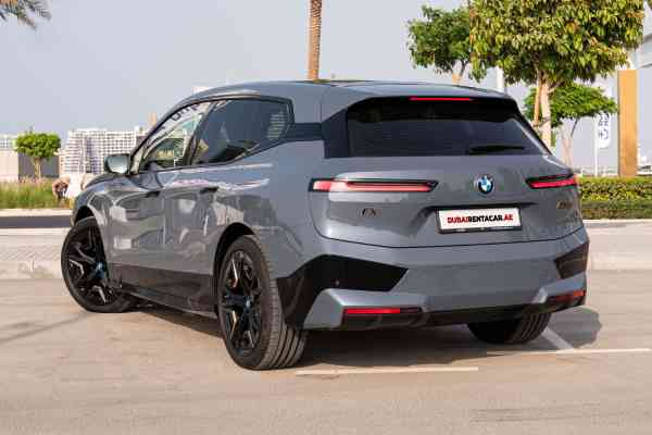 Rent Nardo Grey Electric BMW IX M60 in Dubai