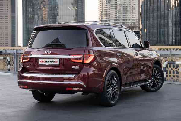 Семейный 7-местный Infiniti QX80 доступен в аренду в Дубае