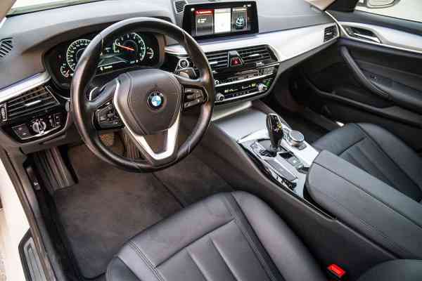 Rent White BMW 5 Series 2020 model, REF-155 in Dubai