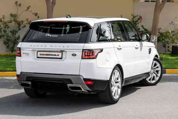 Rent White Range Rover Sport 2020 model, REF-163 in Dubai