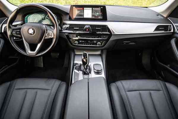 Rent White BMW 5 Series 2020 model, REF-155 in Dubai