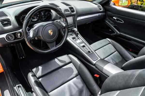 Rent Orange brand new Porsche Boxster 2017 model, REF-132 in Dubai