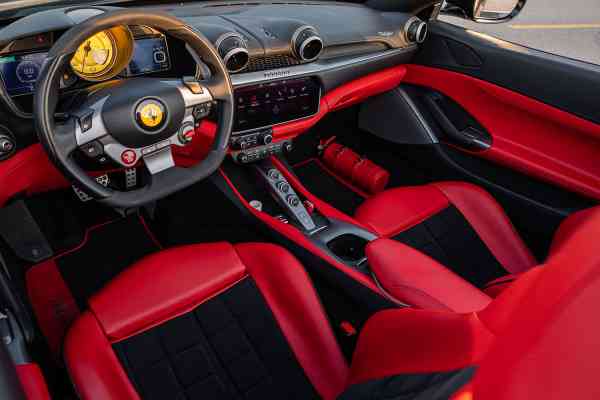 Rent Red Ferrari Portofino 2022 in Dubai