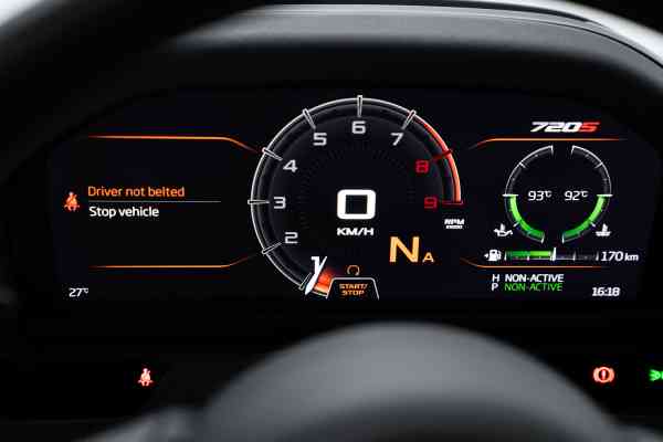 Black Mclaren 720 S available for rent in Dubai