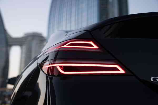 Rent black Genesis G70 in Dubai