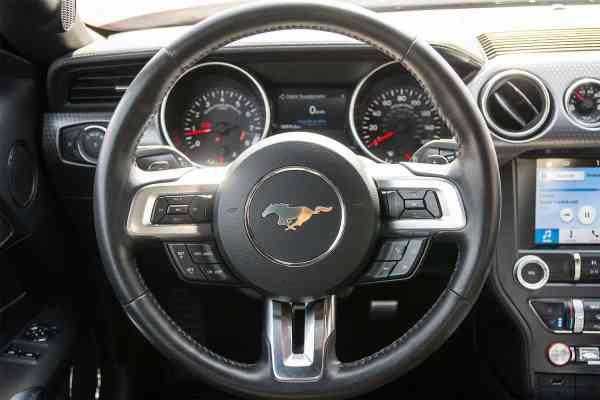 Rent Red brand new Ford Mustang 2020 model, REF-40 in Dubai