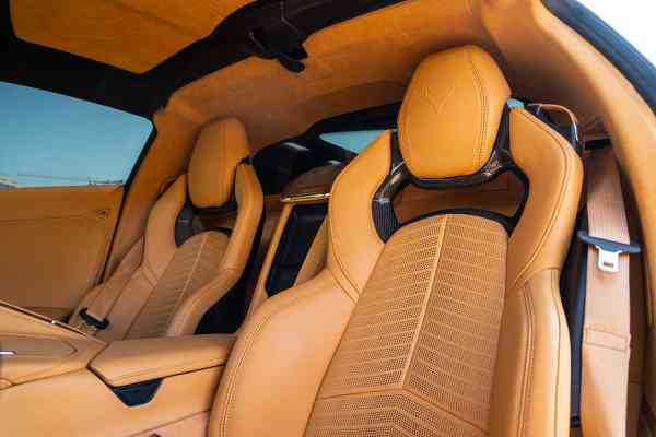 Rent White brand new Chevrolet Corvette 2021 model, REF-38 in Dubai