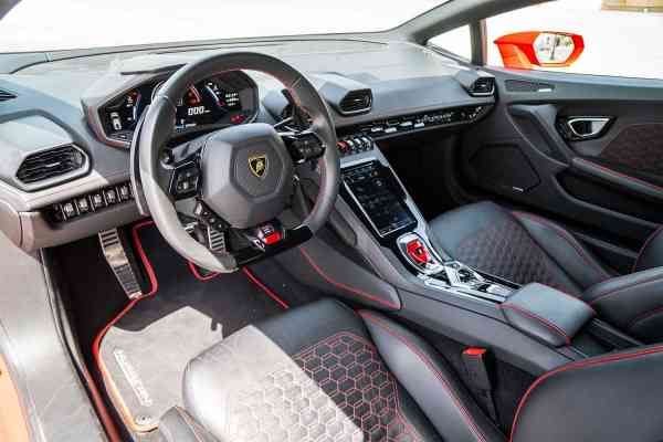 Rent Red Lamborghini Huracan 2021 model, REF-45 in Dubai