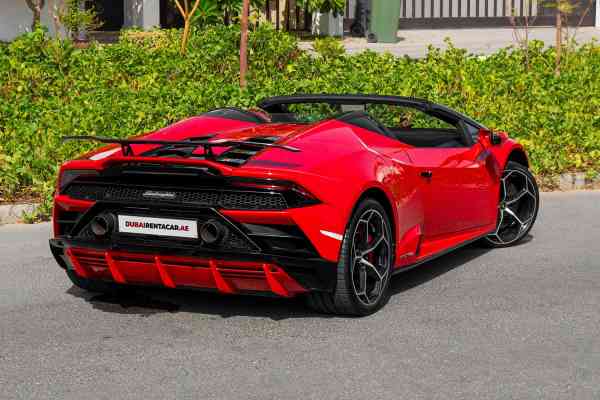 Аренда красного Ламборгини Хуракан 2021 года в Дубае, REF-210