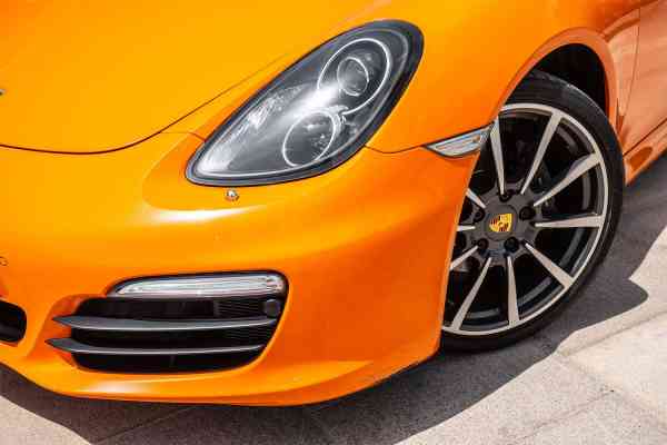 Rent Orange brand new Porsche Boxster 2017 model, REF-132 in Dubai