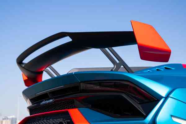 Rent NEW Blue Lamborghini STO in Dubai
