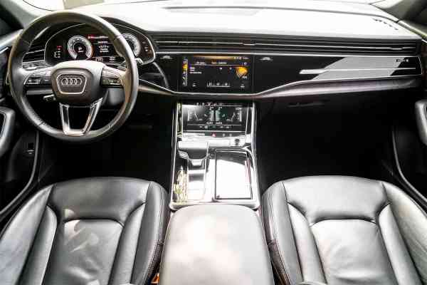 Rent Silver Audi Q8 2020 model, REF-157 in Dubai