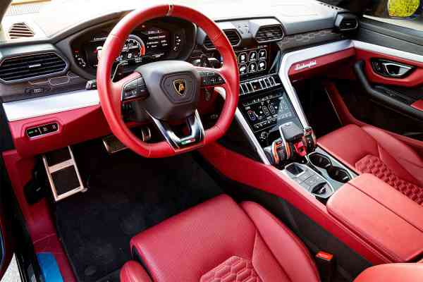 Rent Blue brand new Lamborghini Urus 2021 model, REF-159 in Dubai