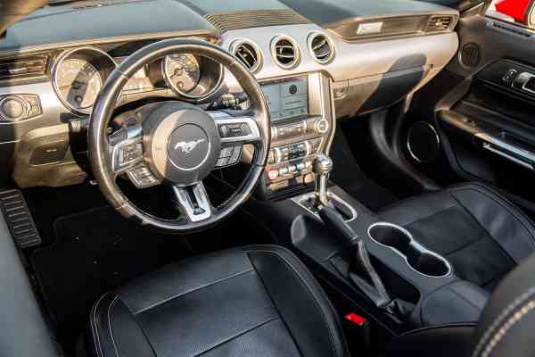 Rent Red Ford Mustang 2020 model, REF-158 in Dubai