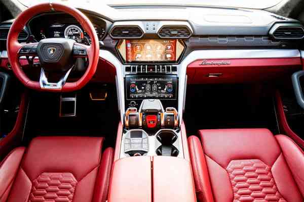 Rent Blue brand new Lamborghini Urus 2021 model, REF-159 in Dubai