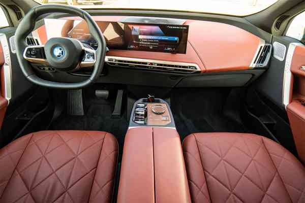 Rent Nardo Grey Electric BMW IX M60 in Dubai