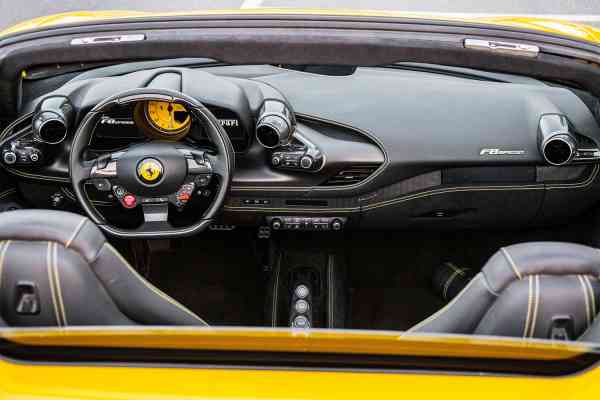 Rent Yellow Ferrari F8 Tributo 2021 model, REF-39 in Dubai
