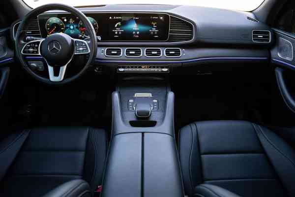 White Mercedes-Benz GLE 450 available for rent in Dubai