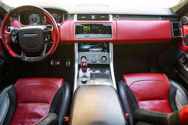 Rent Blue Range Rover SVR 2019 model, REF-105 in Dubai