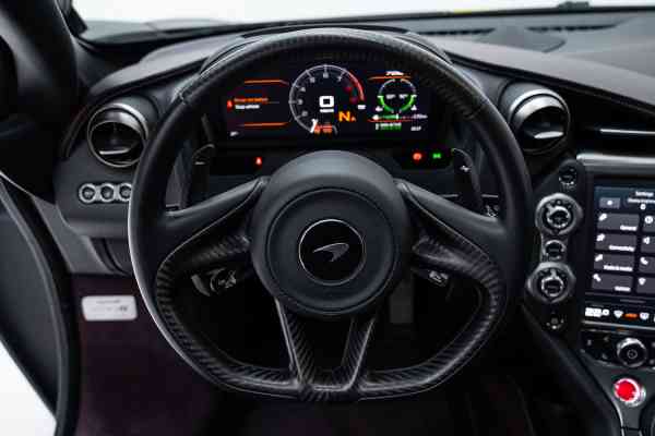 Black Mclaren 720 S available for rent in Dubai