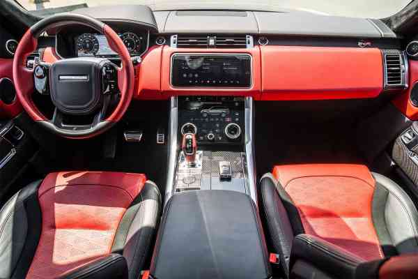 Rent White brand new Range Rover SVR 2021 model, REF-62 in Dubai