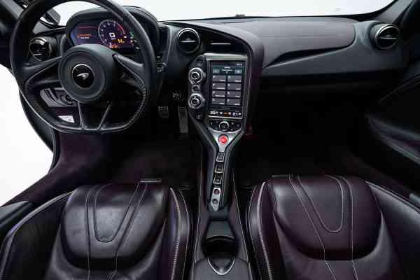 Black Mclaren 720 S available for rent in Dubai