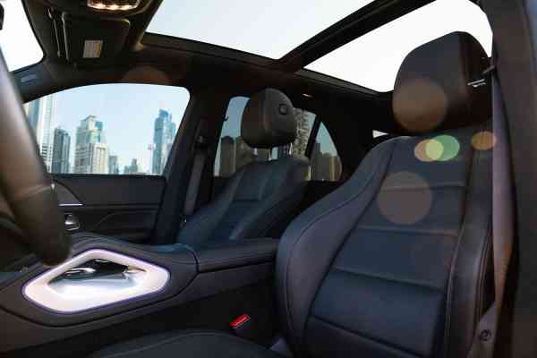 White Mercedes-Benz GLE 450 available for rent in Dubai