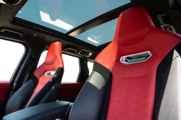 Rent White brand new Range Rover SVR 2021 model, REF-62 in Dubai