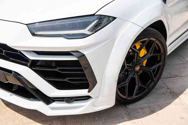 Rent White unique, brand new Lamborghini Urus 2020 model Novitec , REF-140 in Dubai