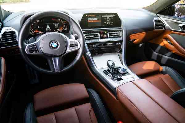 Rent Blue brand new, unique BMW 8 Series 2021 model, REF-113 in Dubai