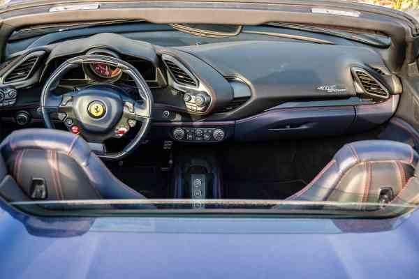 Rent Blue Ferrari 488 2018 model, REF-96 in Dubai