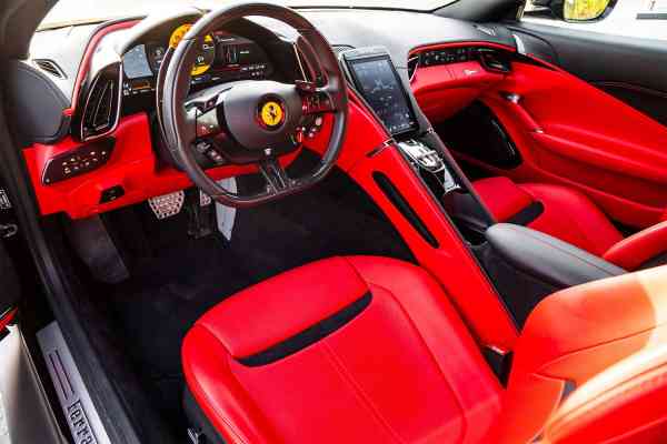Rent Black unique, brand new Ferrari Roma 2021 model, REF-97 in Dubai