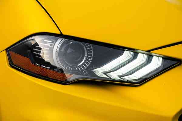 Rent Yellow Ford Mustang 2020 model, REF-118 in Dubai