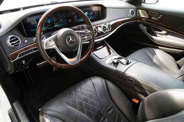 Rent White Mercedes-Benz S-Class 2019 model, REF-162 in Dubai