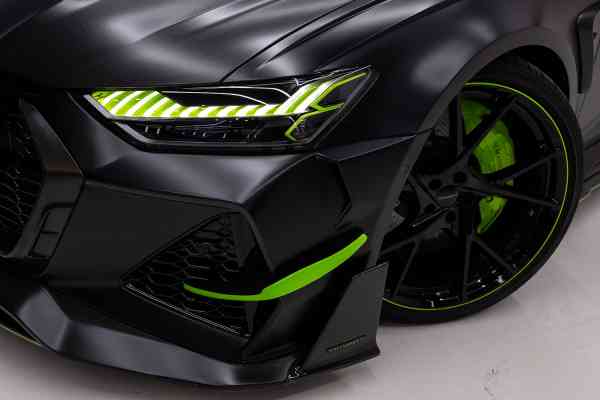 Уникальный черный матовый Audi RS6 Mansory доступен в аренду