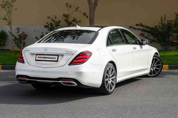 Rent White Mercedes-Benz S-Class 2019 model, REF-162 in Dubai