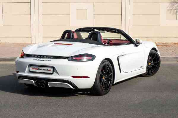 Rent White Porsche Boxster 2018 model, REF-131 in Dubai