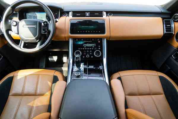 Rent Black Range Rover Sport 2021 model, REF-148 in Dubai