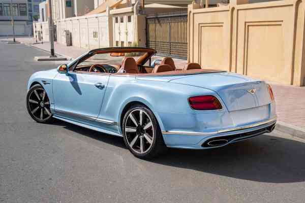 Rent Blue Bentley Continental GT 2018 model, REF-35 in Dubai