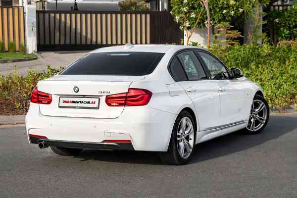 Rent White BMW 3 Series 2019 model, REF-93 in Dubai