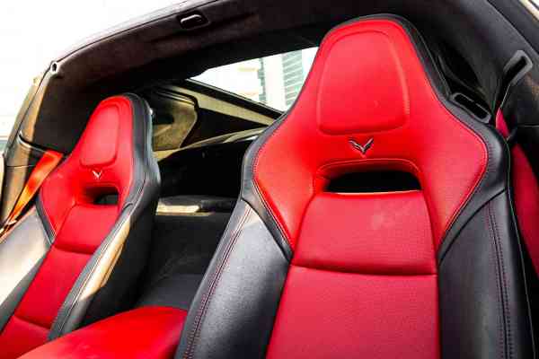 Rent Red Chevrolet Corvette 2018 model, REF-6 in Dubai
