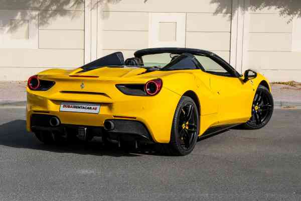 Rent Yellow Ferrari 488 2019 model, REF-116 in Dubai