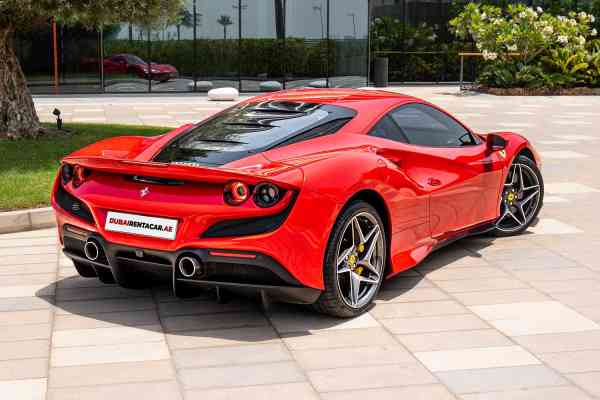 Rent Red brand new Ferrari F8 Tributo 2021 model, REF-81 in Dubai