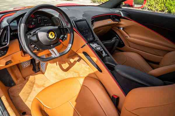 Rent Red brand new, unique Ferrari Roma 2021 model, REF-23 in Dubai
