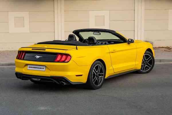 Rent Yellow Ford Mustang 2020 model, REF-118 in Dubai