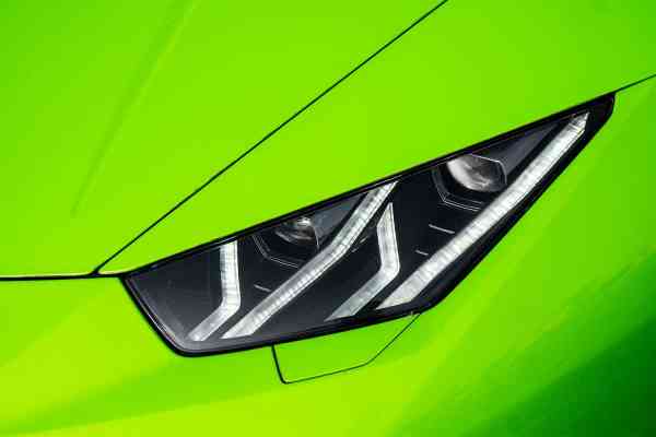 Rent Green Lamborghini Huracan 2020 model, REF-100 in Dubai