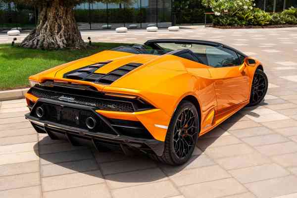 Rent Orange unique Lamborghini Huracan 2021 model, REF-84 in Dubai