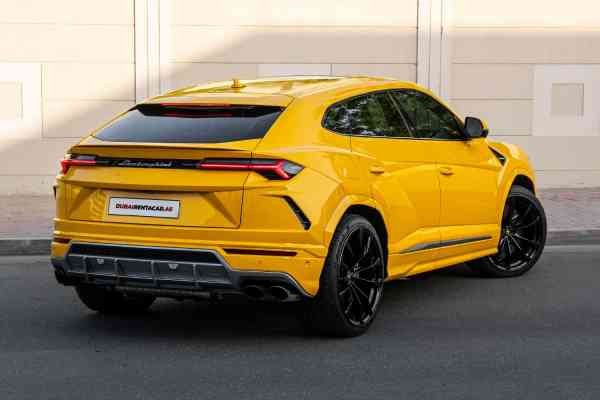 Rent Yellow Lamborghini Urus 2020 model, REF-122 in Dubai