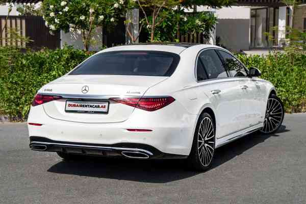 Rent White Mercedes-Benz S-Class 2021 model, REF-53 in Dubai